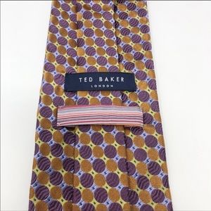 Ted Baker London Striped Polka Dot Silk Tie EUC